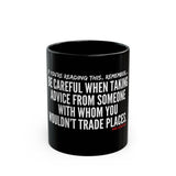 TRADING PLACES CERAMIC MUG - BLACK 110Z, 150Z