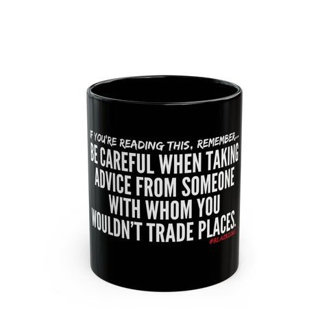 TRADING PLACES CERAMIC MUG - BLACK 110Z, 150Z