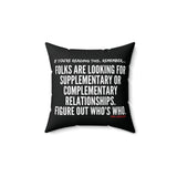 FIGURE OUT THROW PILLOW