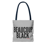 BEAUCOUP BLACK - BLACK UNISEX TOTE BAG