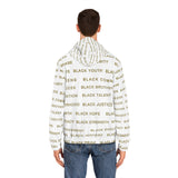 BLACK MAGIC - GOLD LETTERS AOP ZIP HOODIE