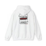 REACH FOR SOMETHING - BLACK RED UNISEX HOODIE