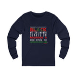 FRIENDLY REMINDER UNISEX LONG SLEEVE T-SHIRT