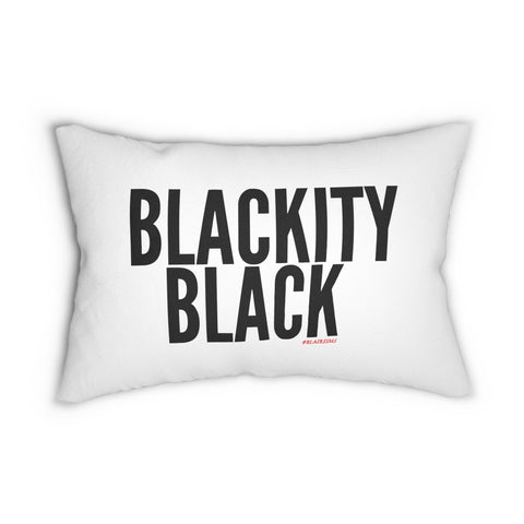 BLACKITY BLACK - BLACK LUMBAR PILLOW