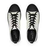 BLACK MAGIC - GOLD LETTERS LOW-TOP SNEAKERS WHITE-SOLE
