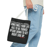 UPSIDE DOWN TOTE BAG