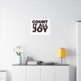 COUNT IT ALL JOY-RBG CANVAS ART