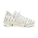 BLACK MAGIC - GOLD LETTERS MESH SNEAKERS