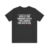 DIMINISHED FAITH UNISEX SHORT SLEEVE T-SHIRT