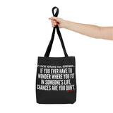 WHERE YOU FIT TOTE BAG