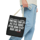 UPSIDE DOWN TOTE BAG