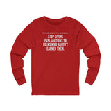 EXPLANATION UNISEX LONG SLEEVE T-SHIRT