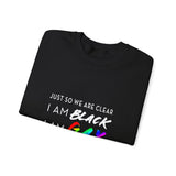 BLACK GAY FUP WHITE UNISEX SWEATSHIRTS