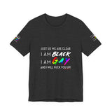 BLACK GAY FUP WHITE UNISEX SHORT SLEEVE T-SHIRTS