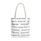 BLACK MAGIC - BLACK LETTERS TOTE BAG