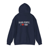 BLACKITY BLACK - WHITE UNISEX HOODIE