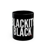 BLACKITY BLACK - WHITE CERAMIC MUG - BLACK 11OZ