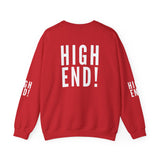HIGH END WHITE UNISEX SWEATSHIRT