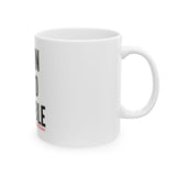 GET IN GOOD TROUBLE - BLACK CERAMIC MUG - WHITE 110Z