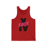 V EAUX IV - BLACK W/ PINK EAUX UNISEX TANK TOP