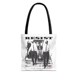 RESIST-BLACK TOTE BAG