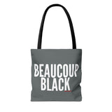 BEAUCOUP BLACK - WHITE TOTE BAG