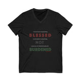 BLACK QUEER RBG UNISEX V-NECK T-SHIRTS