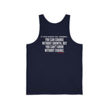 GROWTH AND CHANGE UNISEX TANK TOP