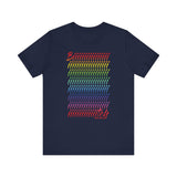 BIIIIIITCH RAINBOW UNISEX SHORT SLEEVE T SHIRTS