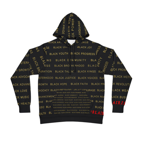 BLACK MAGIC - BLACK GOLD AOP PULLOVER HOODIE