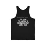 EXPLANATION UNISEX TANK TOP