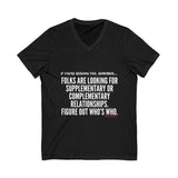 FIGURE OUT UNISEX V-NECK T-SHIRT