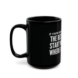 BEST APOLOGIES CERAMIC MUG - BLACK 11OZ