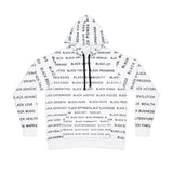 BLACK MAGIC - BLACK LETTERS AOP PULLOVER HOODIE