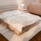 BLACK MAGIC - GOLD LETTERS PLUSH BLANKET