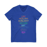 MEANING OF PRIDE UNISEX V-NECK T-SHIRTS