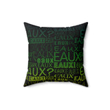 EAUX- MARDI GRAS THROW PILLOW