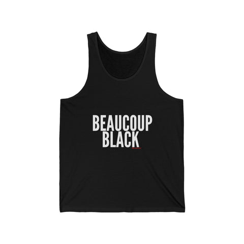 BEAUCOUP BLACK - WHITE UNISEX TANK TOP