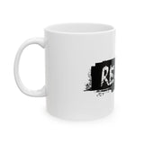 RESIST - BLACK CERAMIC MUG - WHITE 11OZ