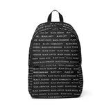 BLACK MAGIC WHITE LETTERS BOOK BAG