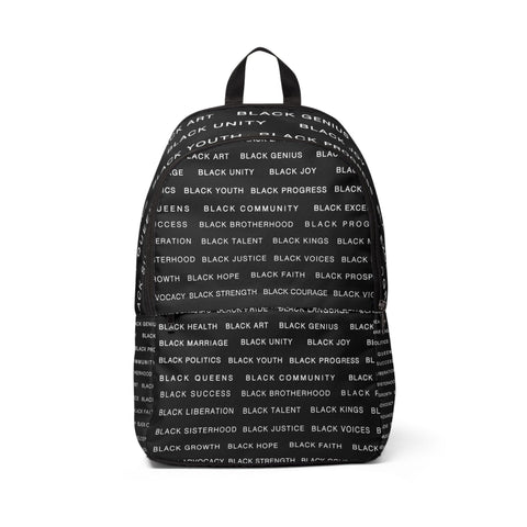 BLACK MAGIC WHITE LETTERS BOOK BAG