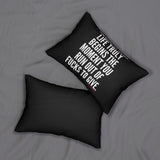 LIFE TRULY BEGINS LUMBAR PILLOW