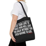 GIVE YOUR LOVE TOTE BAG