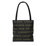 BLACK MAGIC - BLACK GOLD TOTE BAG