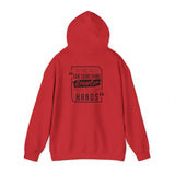 REACH FOR SOMETHING - BLACK RED UNISEX HOODIE