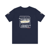 REACH FOR SOMETHING WHITE GOLD UNISEX SHORT SLEEVE T-SHIRTS