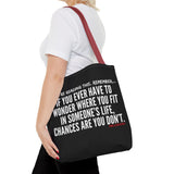 WHERE YOU FIT TOTE BAG