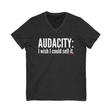 Audacity_white UNISEX V-NECK T-SHIRT