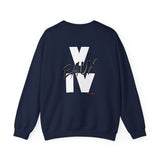 V EAUX IV - WHITE W/ BLACK EAUX UNISEX SWEATSHIRT