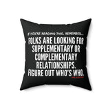 FIGURE OUT THROW PILLOW